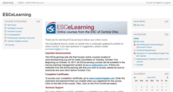 Desktop Screenshot of escelearning.org
