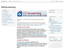 Tablet Screenshot of escelearning.org